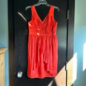 Anthropologie quillaree silk & linen dress sz 14